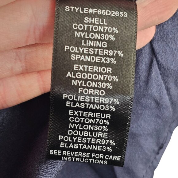 Adelyn Rae Dark Navy Blue Lace Strapless Mini Dress Boned Corset Sz S - Picture 9 of 10